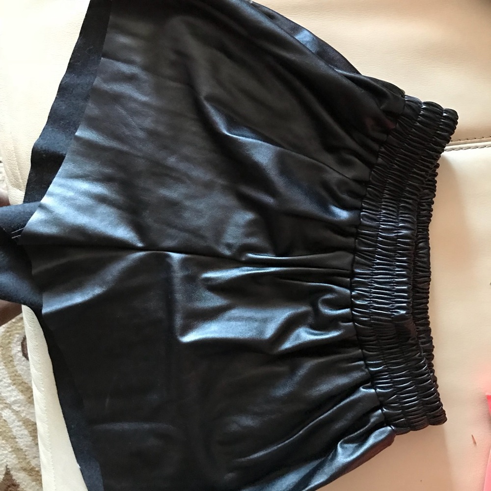 Leather shorts— barely worn
